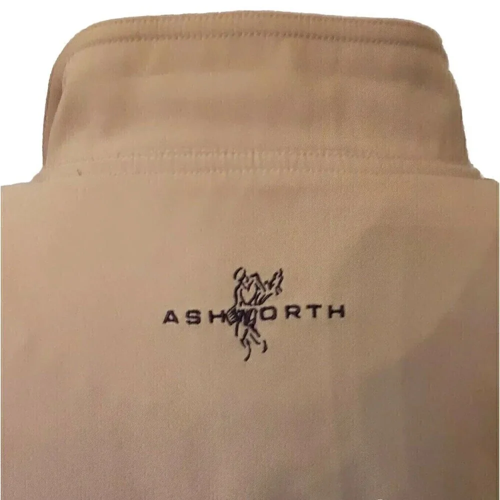 Men's Ashworth Beige/Black Weather System Water Resistant Golf Jacket - Size L - Picture 7 of 8